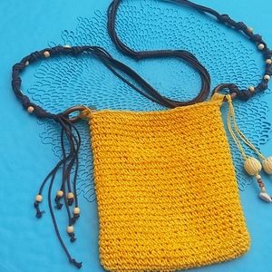 SunNsand Cross shoulder bag boho sunshine yellow